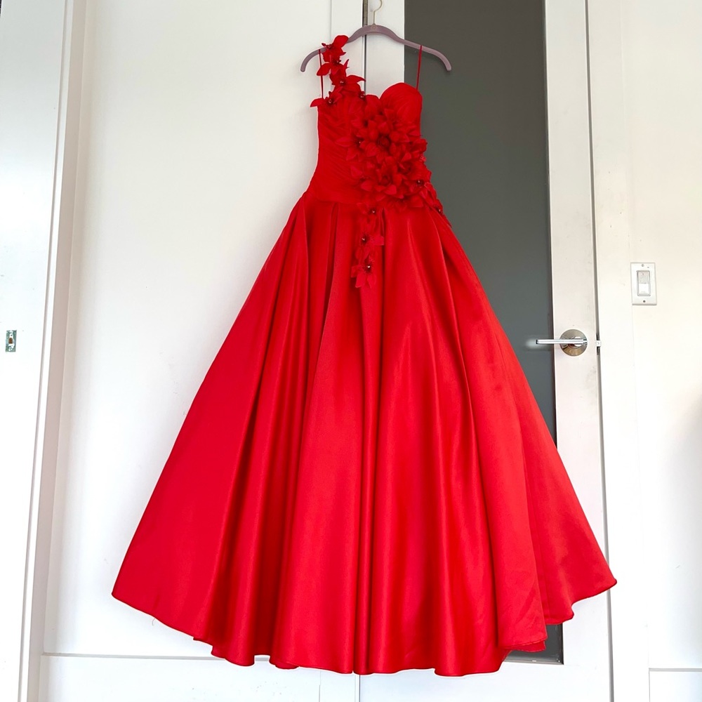Red Corset Ballgown - Picture 10 of 17